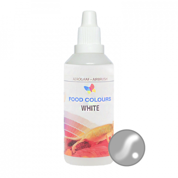 Liquid dye for airbrush - Food Colors - white, 60 ml