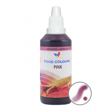 Liquid dye for airbrush - Food Colors - pink, 60 ml