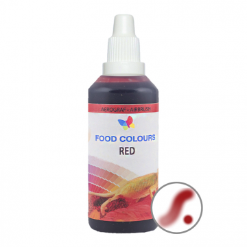 Liquid dye for airbrush - Food Colors - red, 60 ml