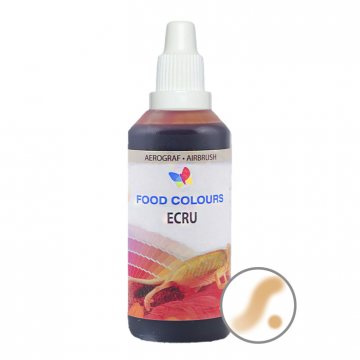 Liquid dye for airbrush - Food Colors - ecru, 60 ml
