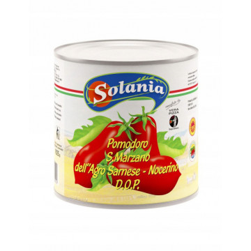 Pomidory San Marzano w puszce - Solania - całe, bez skóry, 2550 g