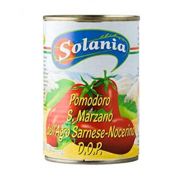 Pomidory San Marzano w puszce - Solania - całe, bez skóry, 400 g