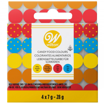Zestaw barwników spożywczych do czekolady - Wilton - 4 kolory