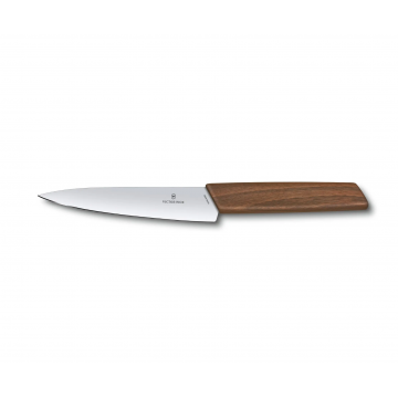 Nóż kuchenny Swiss Modern - Victorinox - gładki, 15 cm