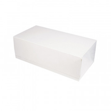 Cake box - white, 26 x 14 x 9 cm