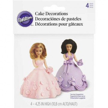 Cake dolls - Wilton - 10.8 cm, 4 pcs.