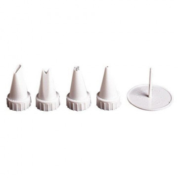 Tube icing tips set and flower pin - Wilton - 5 pcs.
