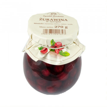 Cranberry in syrup - Ogródek Dziadunia - 270 g
