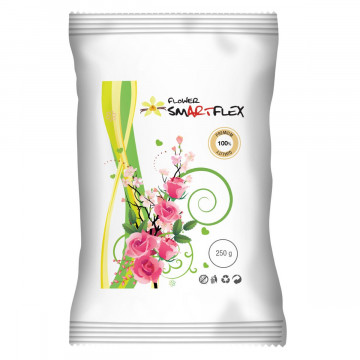 Masa cukrowa, lukier do modelowania kwiatów - SmartFlex - biała, 250 g