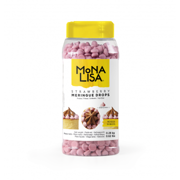Decorative sprinkle - Mona Lisa - mini meringues, strawberry, 280 g