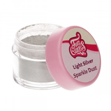 Sparkle Dust - FunCakes - Light Silver, 3,5 g