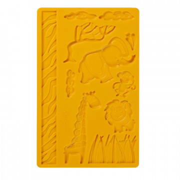 Silicone mold for ornaments - Wilton - Jungle Animals, 12,5 x 20 cm