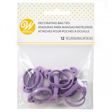Elastic bands for confectionery sleeves - Wilton - 12 pcs.