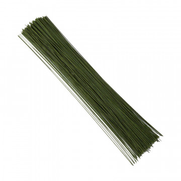 Druciki florystyczne - Decora - zielone, 0,46 mm, 50 szt.