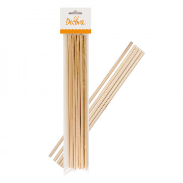 Lollipop sticks - Decora - wooden, 30 cm, 12 pcs.