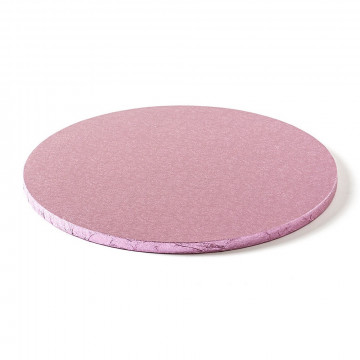Round cake base - Decora - thick, pink, 30 cm