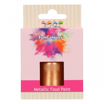 Farba spożywcza - FunCakes - metaliczna, miedziana, 30 ml