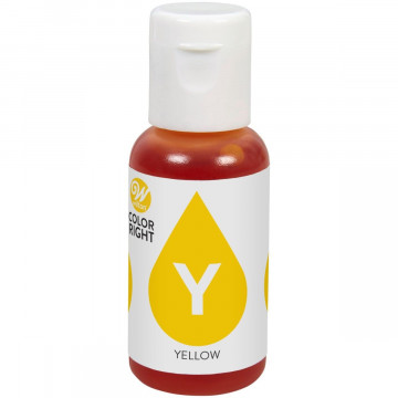 Barwnik spożywczy Color Right - Wilton - żółty, 19 ml