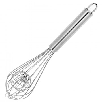 Steel whisk with a ball - 26 cm