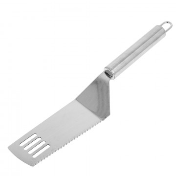 Steel cake spatula - serrated, 25 cm