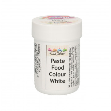 Barwnik spożywczy w paście - FunCakes - biały, 30 g