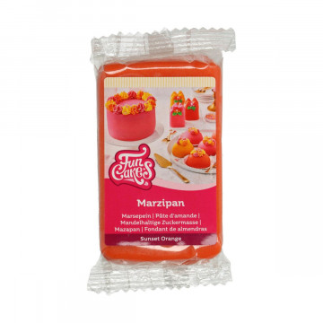 Marzipan mass - FunCakes - Sunset Orange, 250 g