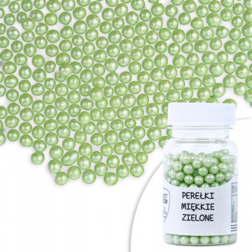 Soft pearls - green, 30 g