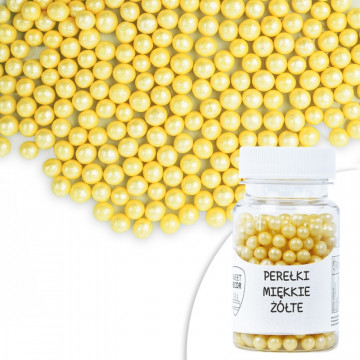 Soft pearls - yellow, 30 g