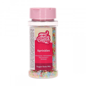 Sugar sprinkles, poppy seeds - FunCakes - colorful mix, 80 g