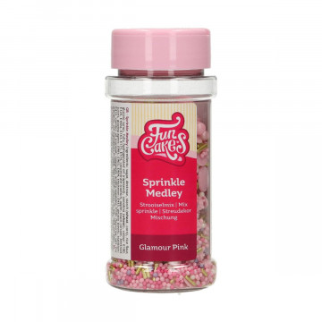 Sugar sprinkles - FunCakes - pink mix, 65 g