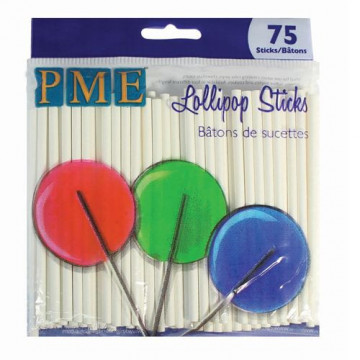 Lollipop sticks - PME - paper, 9.5 cm, 75 pcs.