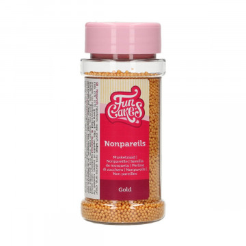 Sugar sprinkles, poppy seeds - FunCakes - gold, 80 g