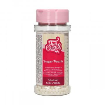 Sugar sprinkle - FunCakes - pearls, white, 80 g