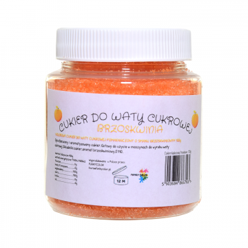 Candy floss sugar - FunkyColor - orange, peach, 100 g