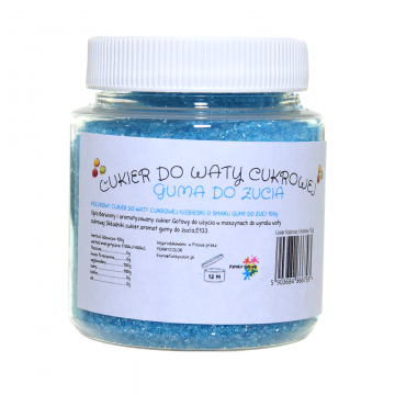 Candy floss sugar - FunkyColor - blue, bubble gum, 100 g