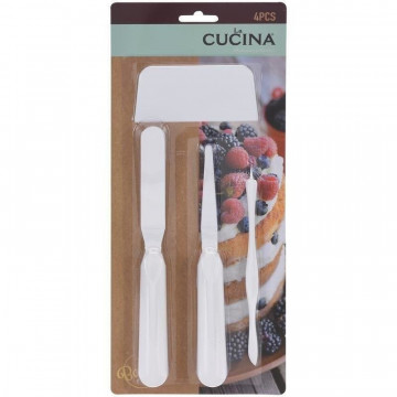 Set of decorating spatulas and tools - La Cucina - 4 pcs.
