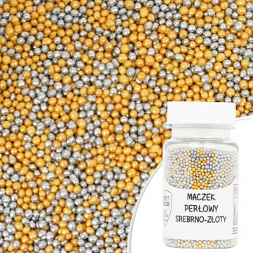 Pearl poppy - silver gold, 50 g