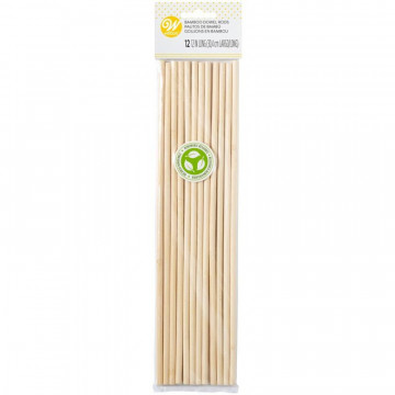 Bamboo supports for double-layer cakes - Wilton - 12 pcs.