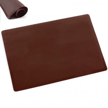 Silicone pastry board - Orion - brown, 60 x 50 cm