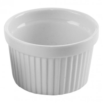Ceramic baking muffin - Orion - white, 9 cm