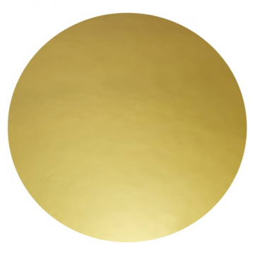 Cake board, smooth - Cuki - gold, 30 cm