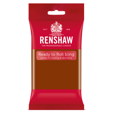 Sugar paste - Renshaw - dark brown, 250 g