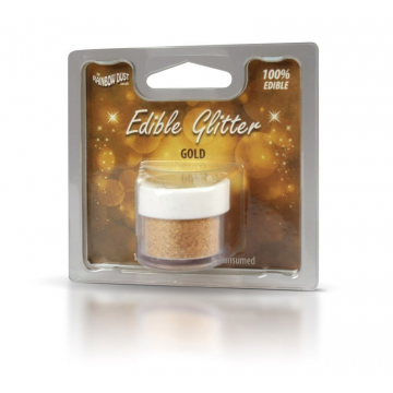 Edible glitter - Rainbow Dust - gold, 5 g