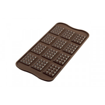 Forma silikonowa - SilikoMart - Tablette, wafelki czekoladowe, 12 szt.