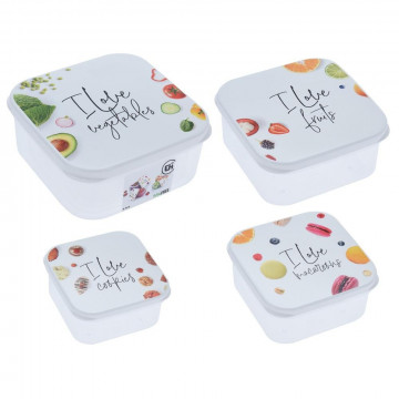 Set of food containers - Excellent Houseware - 4 pcs.