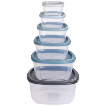 Set of food containers - Excellent Houseware - 6 pcs.