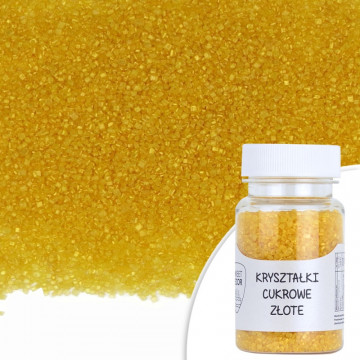 Sugar crystals - gold, 50 g