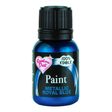 Food paint - Rainbow Dust - Metallic Royal Blue, 25 ml