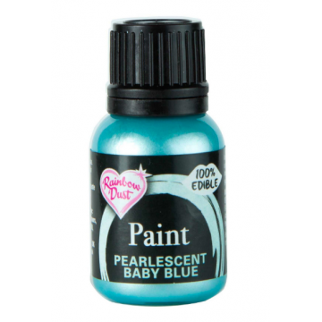 Food paint - Rainbow Dust - pearlescent baby blue, 25 ml