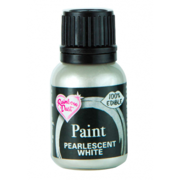 Food paint - Rainbow Dust - pearlescent white, 25 ml